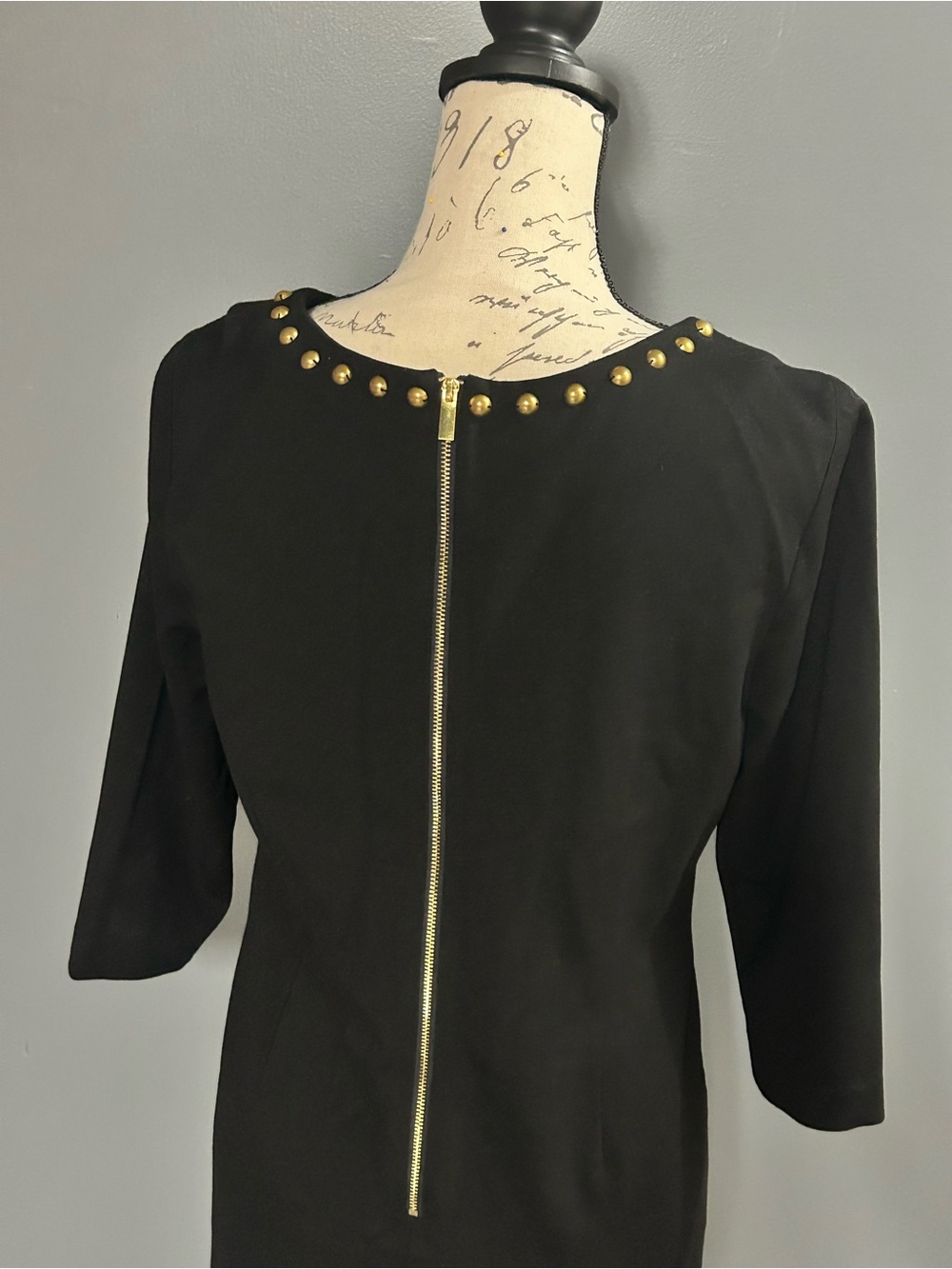 Ruby Rd Leopard Print Colorblock Studded Dress - Picture 7 of 8